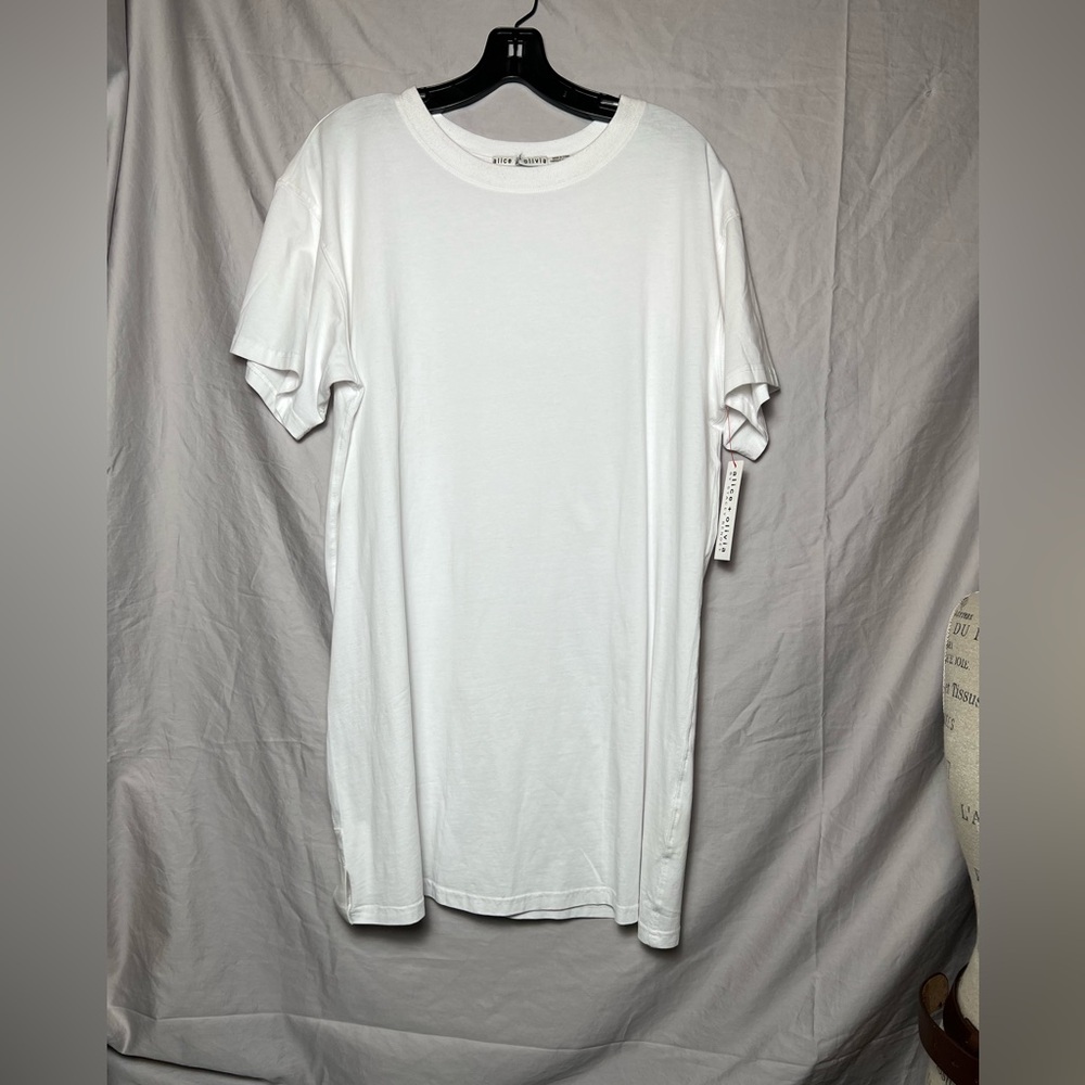 Alice + Olivia Classic White Midi Dress